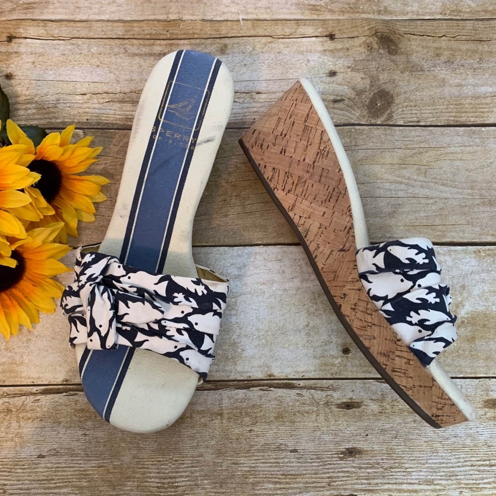 Sperry cork wedges. Size 10